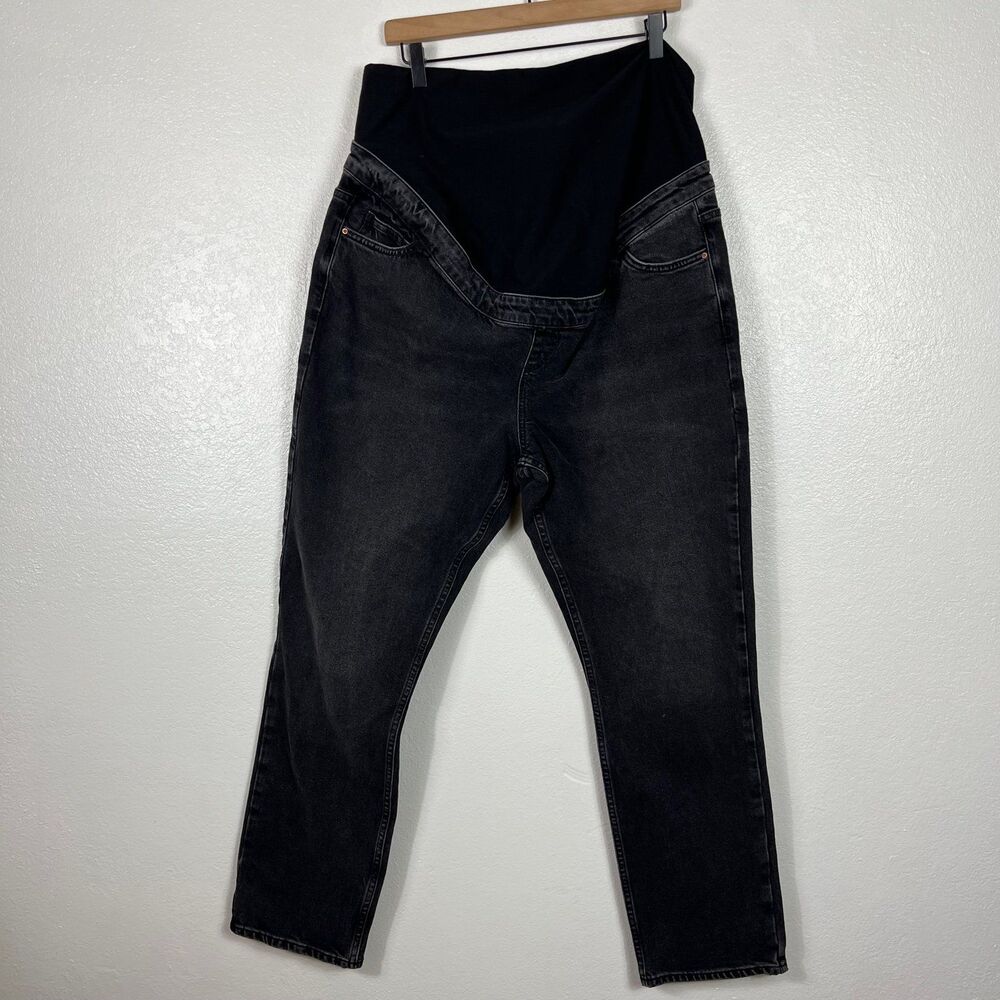 Tori Over the Bump Black Jeans size 14